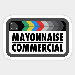 Mayonnaise Commercial Clapperboard Sticker